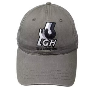 Graffiti Green Baseball Cap LGH Puts Safety First Hat Slideback OS Adjustable